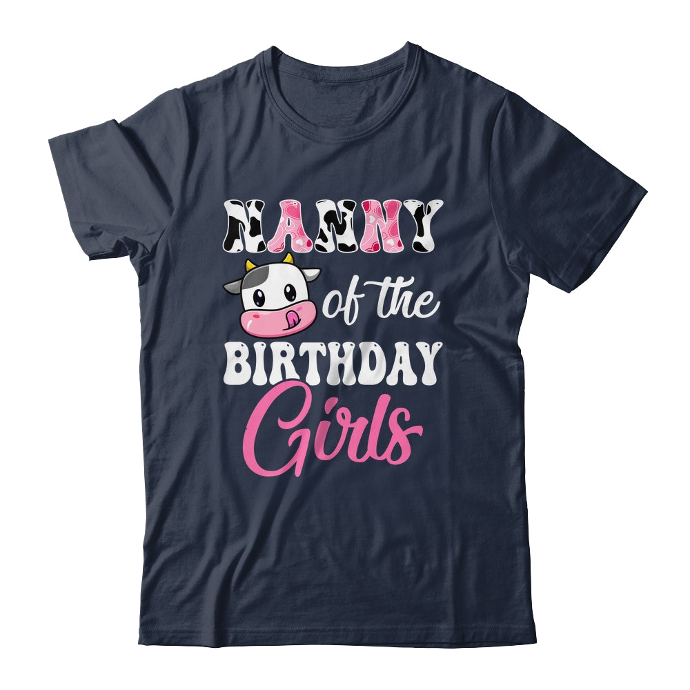 Nanny Of The Birthday Girl Farm Cow 1st Birthday Girl Shirt & Hoodie | siriusteestore