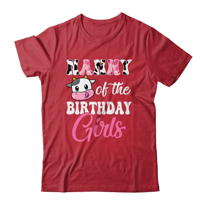 Nanny Of The Birthday Girl Farm Cow 1st Birthday Girl Shirt & Hoodie | siriusteestore