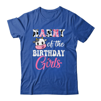 Nanny Of The Birthday Girl Farm Cow 1st Birthday Girl Shirt & Hoodie | siriusteestore
