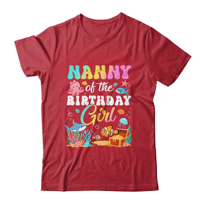 Nanny Of The Birthday Girl Sea Fish Ocean Aquarium Shirt & Hoodie | siriusteestore