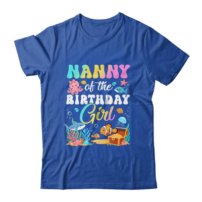 Nanny Of The Birthday Girl Sea Fish Ocean Aquarium Shirt & Hoodie | siriusteestore