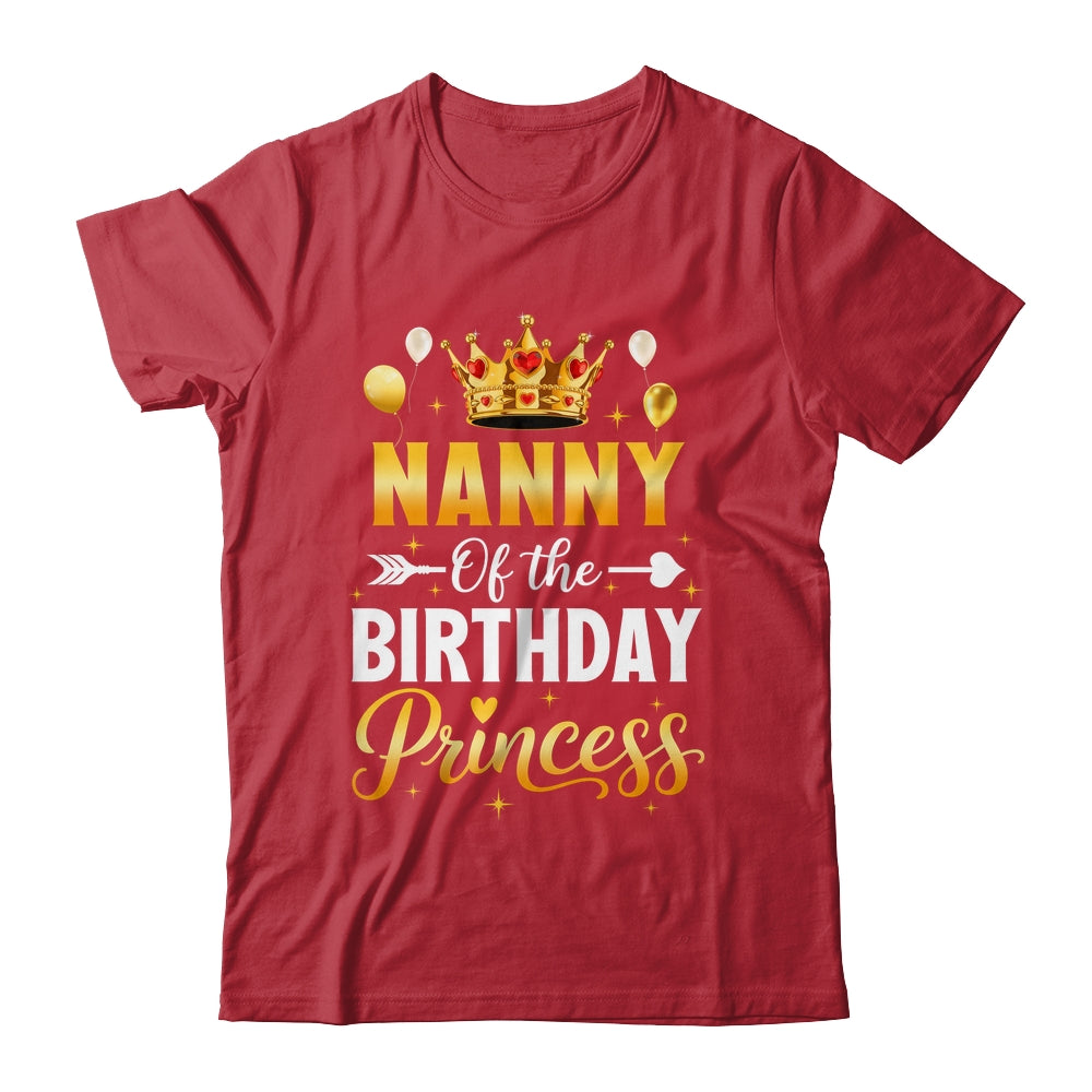 Nanny Of The Birthday Princess Birthday Girl Family Kid Shirt & Hoodie | siriusteestore