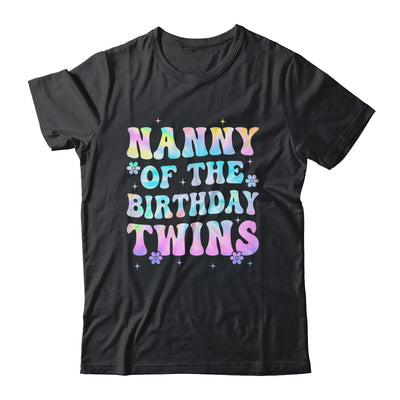 Nanny Of The Birthday Twins Girls Kids Party Retro Bday Shirt & Hoodie | siriusteestore