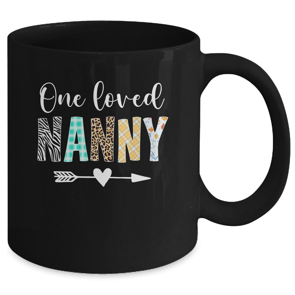 Nanny Women Cute Design One Loved Nanny Mother's Day Mug | siriusteestore
