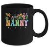 Nanny Women Wildflower Floral Design Nanny Mothers Day Mug | siriusteestore