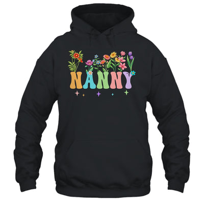 Nanny Women Wildflower Floral Design Nanny Mothers Day Shirt & Tank Top | siriusteestore