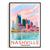 Nashville Travel Print Poster City Tennessee Souvenir Wall Art Landscape Painting Picture Suitable For Home Room Living Room Bedroom Aesthetic Decor Unframed | siriusteestore