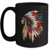 Native American Indian Headdress Graphic Indian Day Men Women Mug | siriusteestore