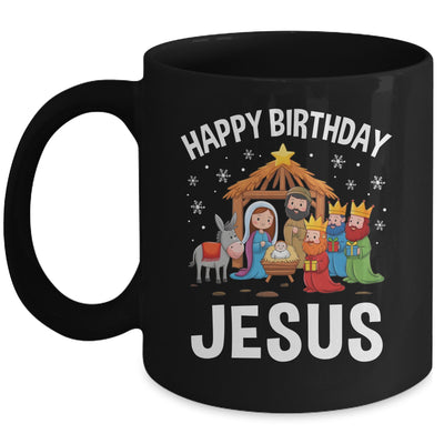 Nativity Happy Birthday Jesus Christmas Nativity Christian Mug | siriusteestore
