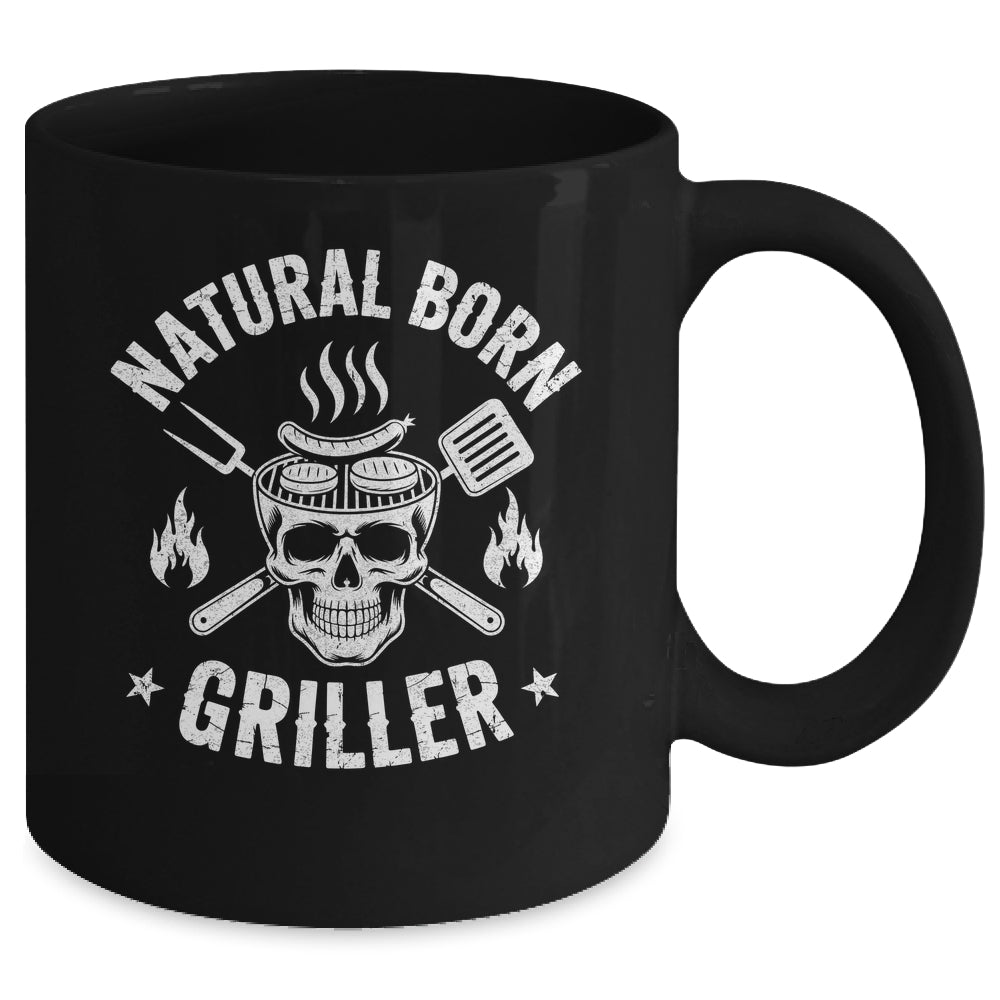 Natural Born Griller Funny BBQ Joke For Grill Lovers Mug | siriusteestore