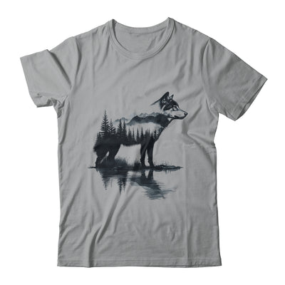 Nature Mountains Adventure Wolf Outdoor Wildlife Forest Shirt & Hoodie | siriusteestore
