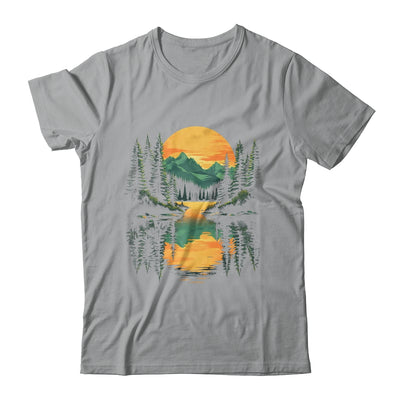 Nature Trees Reflection Forest Outdoor Wildlife Lover Sunset Shirt & Hoodie | siriusteestore