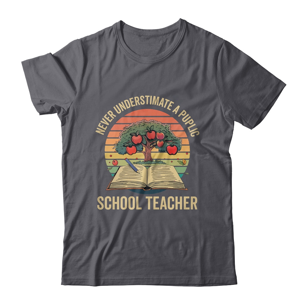Never Underestimate A Public School Teacher Motivational Shirt & Hoodie | siriusteestore