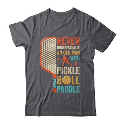 Never Underestimate an Old Man with A Pickleball Paddle Retro Shirt & Hoodie | siriusteestore
