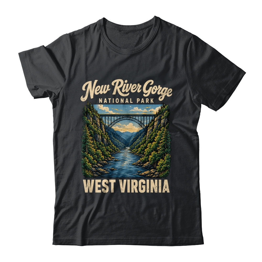 New River Gorge National Park Bridge Rafting Hiking Vintage Shirt & Tank Top | siriusteestore