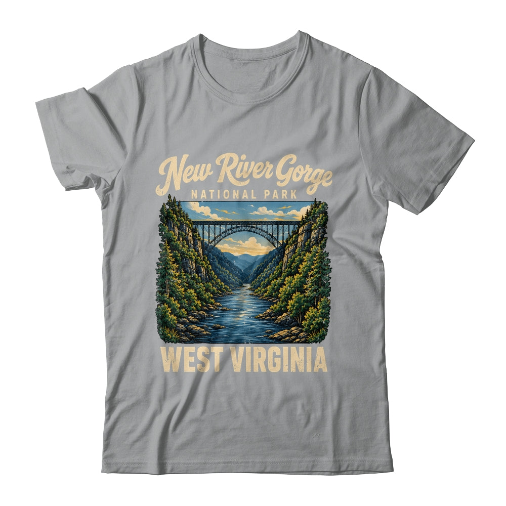 New River Gorge National Park Bridge Rafting Hiking Vintage Shirt & Tank Top | siriusteestore