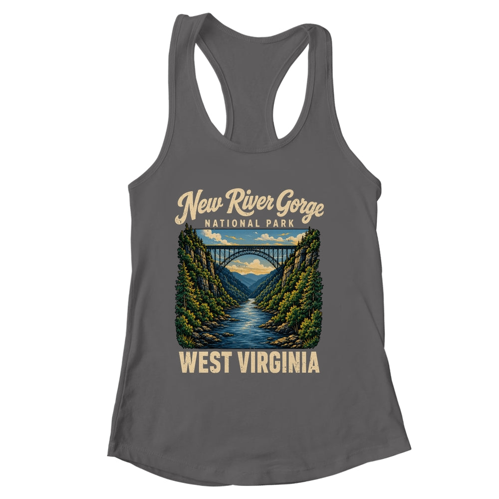 New River Gorge National Park Bridge Rafting Hiking Vintage Shirt & Tank Top | siriusteestore