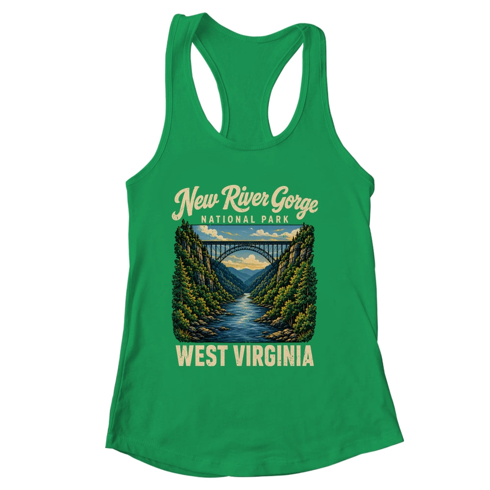 New River Gorge National Park Bridge Rafting Hiking Vintage Shirt & Tank Top | siriusteestore