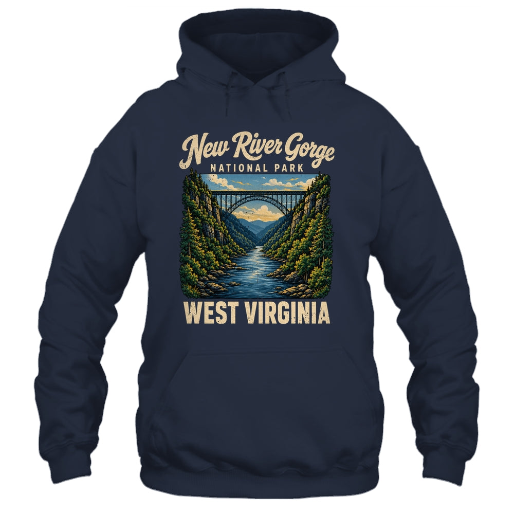 New River Gorge National Park Bridge Rafting Hiking Vintage Shirt & Tank Top | siriusteestore