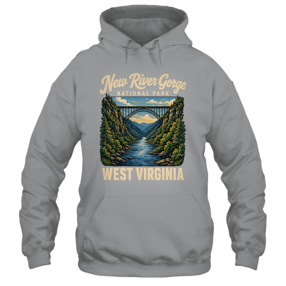 New River Gorge National Park Bridge Rafting Hiking Vintage Shirt & Tank Top | siriusteestore