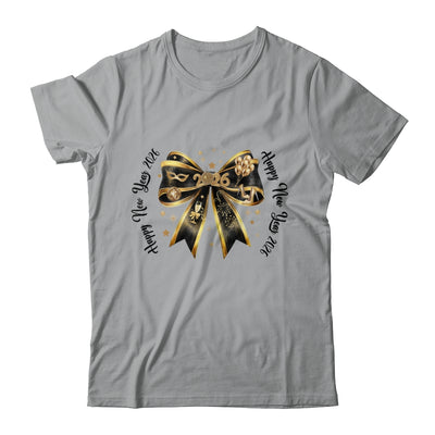 New Year 2026 Coquette Bow New Years Disco Ball Gold Retro Shirt & Hoodie | siriusteestore