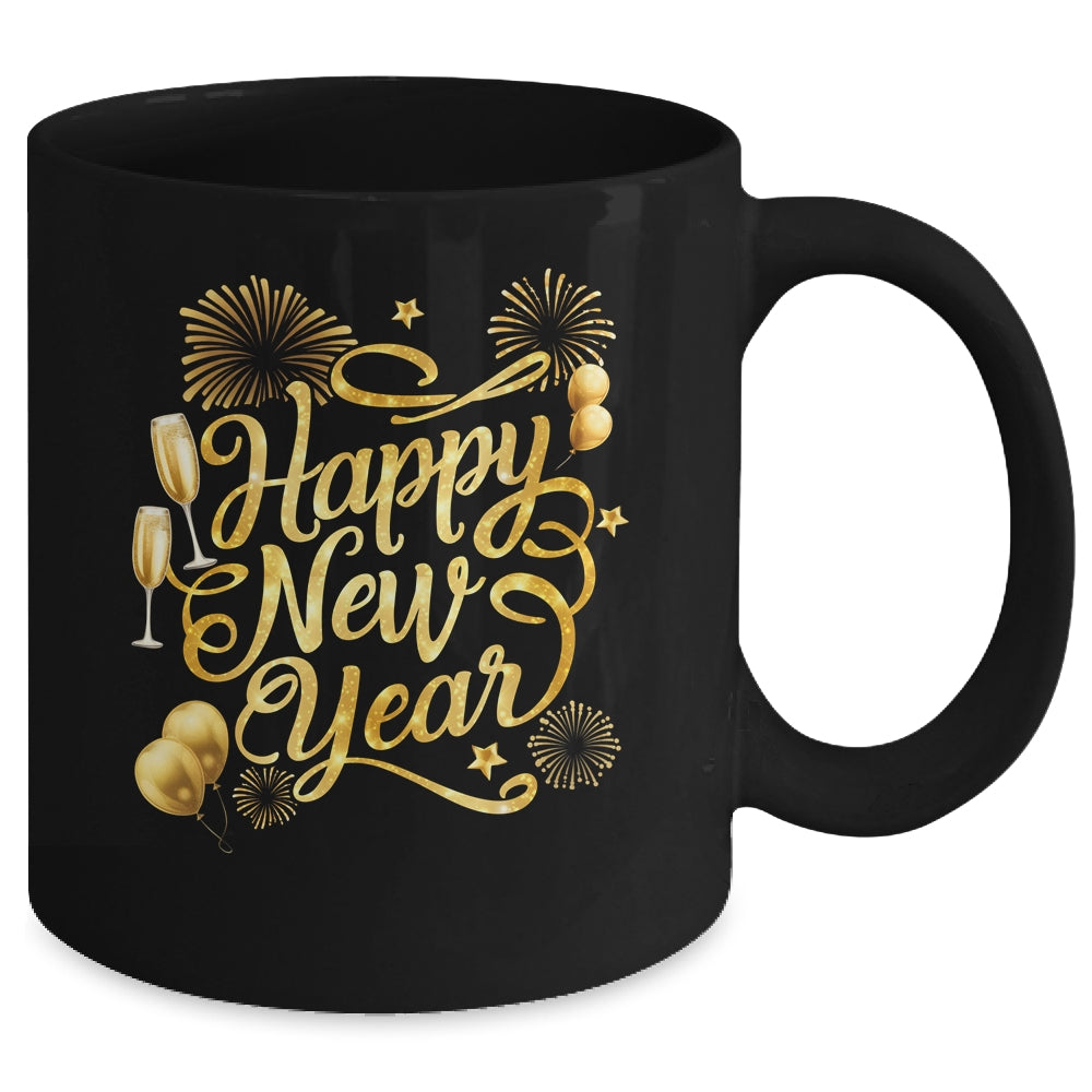 New Years 2025 Eve Party Supplies Happy New Year Fireworks Mug | siriusteestore