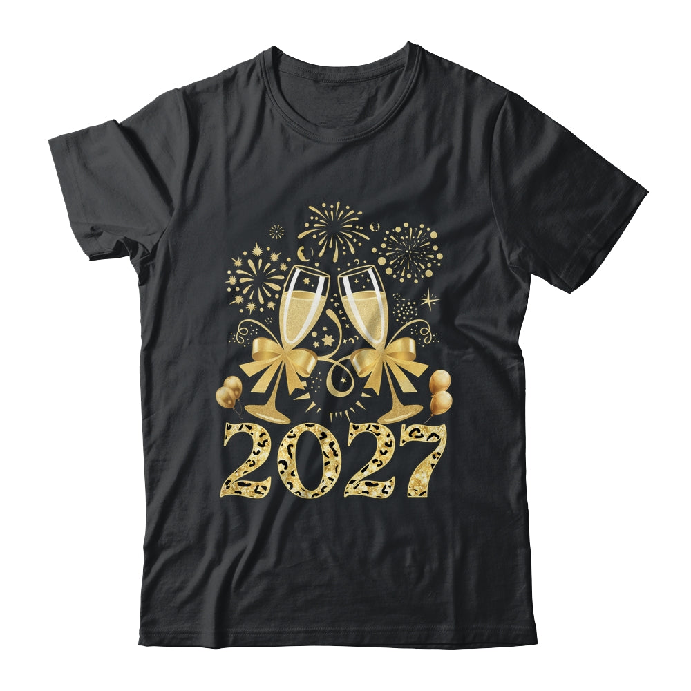 New Years Eve Happy New Year 2026 Firework Leopard Women Shirt & Hoodie | siriusteestore