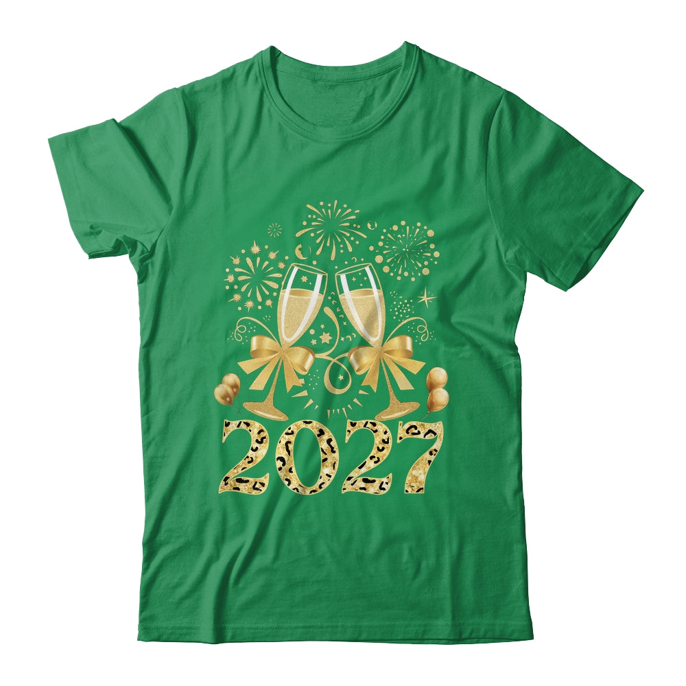New Years Eve Happy New Year 2026 Firework Leopard Women Shirt & Hoodie | siriusteestore