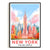New York City Print Travel Poster Retro Big Apple NY City Souvenir Wall Art Landscape Painting Picture Suitable For Home Room Living Room Office Bedroom Decor Unframed | siriusteestore