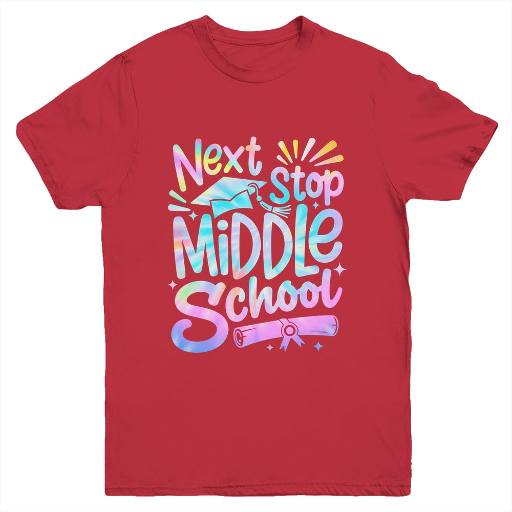 Next Stop Middle School Elementary School Graduation 2025 Youth Shirt | siriusteestore