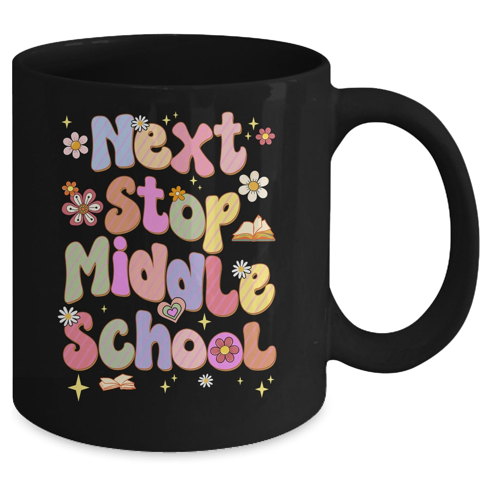 Next Stop Middle School Groovy Elementary School Graduation Mug | siriusteestore