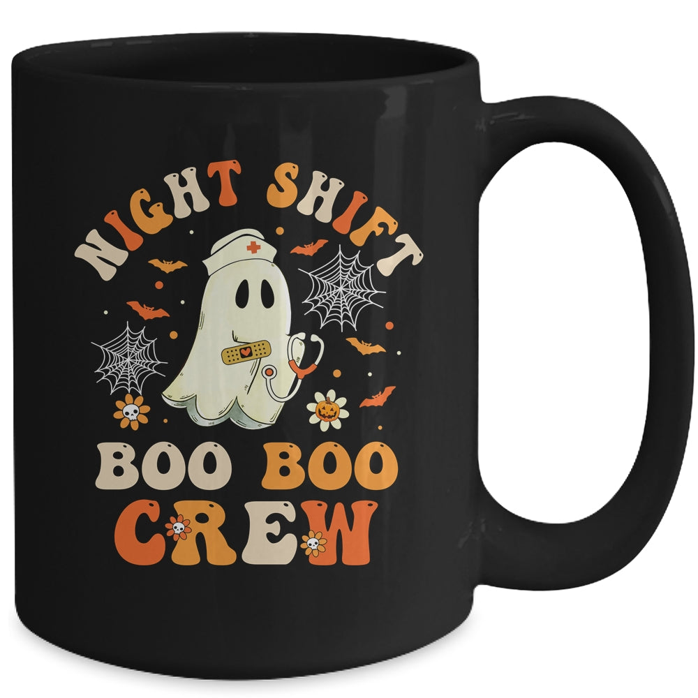 Night Shift Boo Boo Crew Doctor Nurse Ghost Halloween Mug | siriusteestore