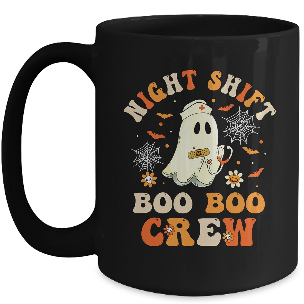 Night Shift Boo Boo Crew Doctor Nurse Ghost Halloween Mug | siriusteestore