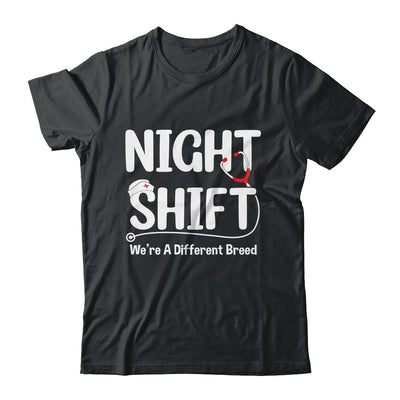 Night Shift We're Different Breed Funny Docter Nurse RN CNA Shirt & Hoodie | siriusteestore