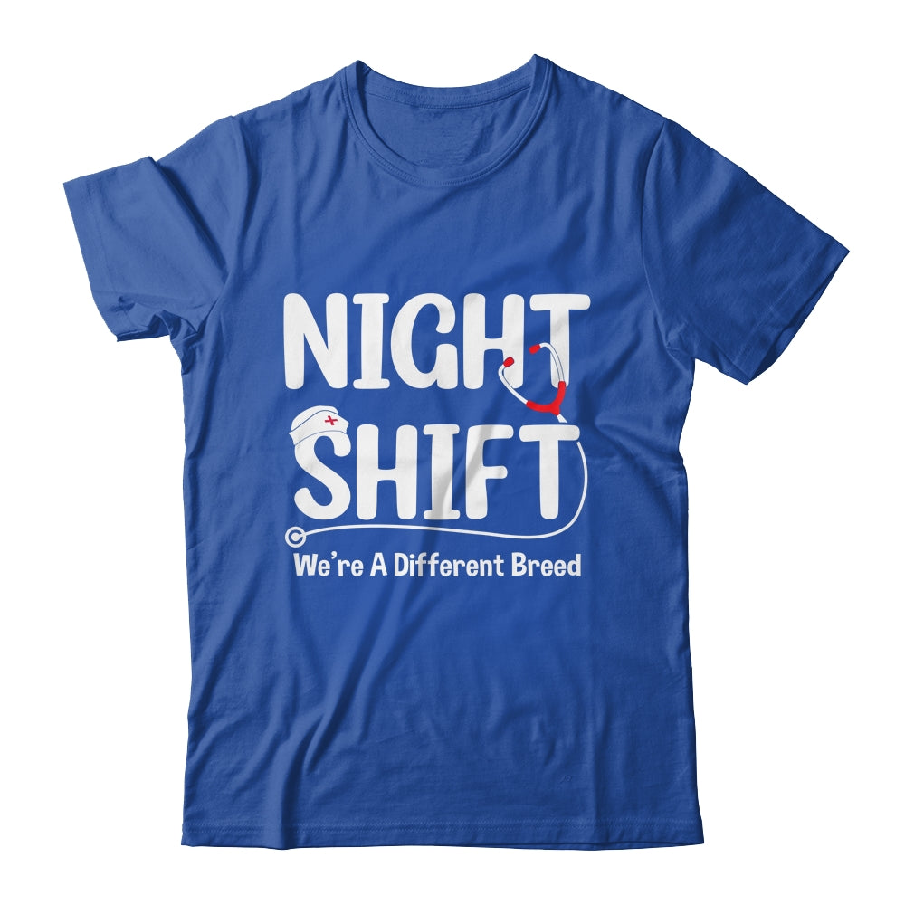 Night Shift We're Different Breed Funny Docter Nurse RN CNA Shirt & Hoodie | siriusteestore