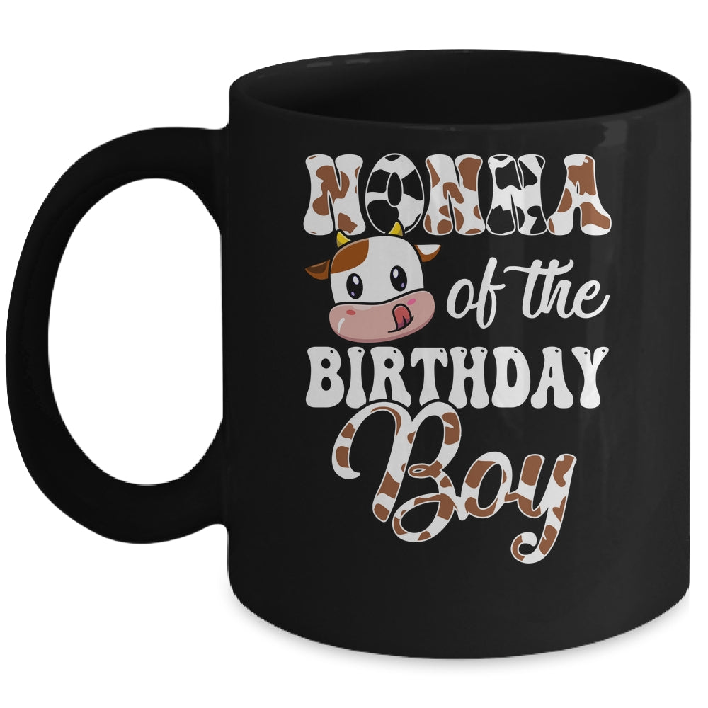 Nonna Of The Birthday Boy Cow Farm 1st Birthday Boy Mug | siriusteestore