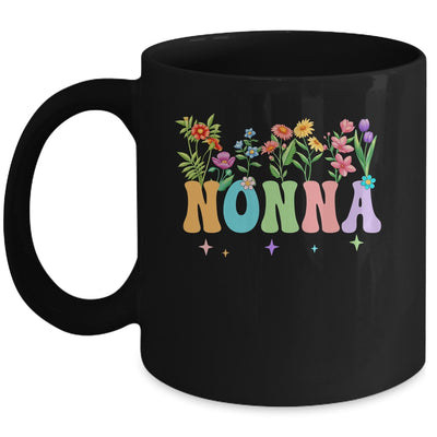 Nonna Women Wildflower Floral Design Nonna Mothers Day Mug | siriusteestore