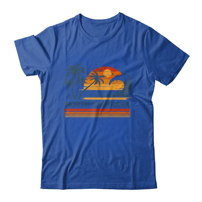 North Carolina Vacation Sunset Cute 70s Vintage Retro Beach Shirt & Tank Top | siriusteestore