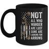 Not All Who Wander Are Lost Bow Funny Archery American Flag Mug | siriusteestore