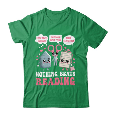 Nothing Beats Reading Book Librarian Rock Paper Scissors Shirt & Hoodie | siriusteestore
