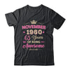 November 1960 65 Years Of Being Awesome Retro 65th Birthday Shirt & Tank Top | siriusteestore