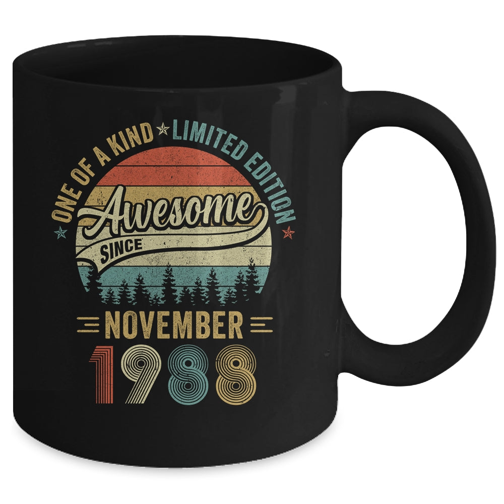 November 1988 Vintage 35 Years Old Retro 35th Birthday Mug | siriusteestore