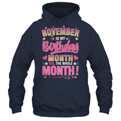 November Is My Birthday Yes The Whole Month For Women Girls Shirt & Tank Top | siriusteestore