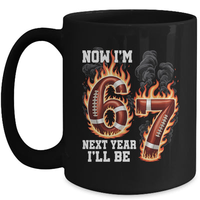 Now I'm 6 Next Year I'll Be 7 Football Drip 7th Birthday Boy Mug | siriusteestore