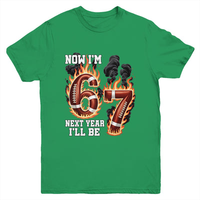 Now I'm 6 Next Year I'll Be 7 Football Drip 7th Birthday Boy Youth Shirt | siriusteestore