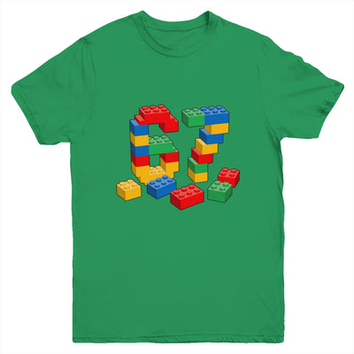Number 67 Six Seven Meme Blocks Brick Birthday Builder Kids Youth Shirt | siriusteestore