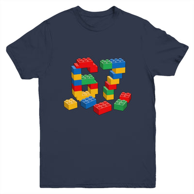 Number 67 Six Seven Meme Blocks Brick Birthday Builder Kids Youth Shirt | siriusteestore