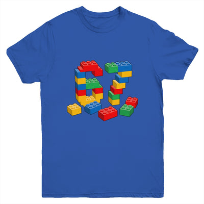 Number 67 Six Seven Meme Blocks Brick Birthday Builder Kids Youth Shirt | siriusteestore