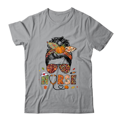 Nurse Autumn Fall Thanksgiving Nursing RN ICU CNA Shirt & Hoodie | siriusteestore