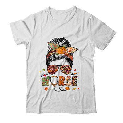 Nurse Autumn Fall Thanksgiving Nursing RN ICU CNA Shirt & Hoodie | siriusteestore